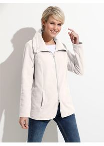 Classic Basics Damen Fleecejacke, weiß, Gr. 54, unifarben, 100% Polyester, Jacken
