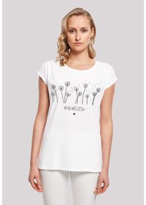 F4NT4STIC Damen T-Shirt "Dandelion Blume", weiß, casual, Gr. 5XL, Obermaterial: 100% Baumwolle, Shirts, Print