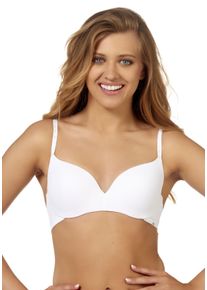 After Eden Damen Bügel-BH "SOPHIA", Gr. 85, weiß, Obermaterial: 83% Nylon, 17% Elasthan, unifarben, feminin, BHs, mit schlichtem Design