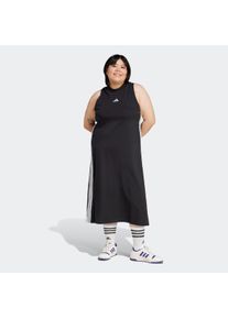 Damen Shirtkleid "W 3S SJ DRE INC", schwarz-weiß, sportlich, Gr. 4X, adidas Sportswear, Obermaterial: 93% Baumwolle, 7% Elasthan, Kleider