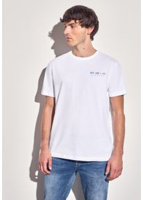 Street One MEN Herren T-Shirt, weiß, casual, Gr. XXXL, bedruckt, Web, 100% Baumwolle, Shirts, mit Rundhalsausschnitt