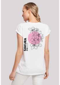 F4NT4STIC Damen T-Shirt "Sakura Japan Grafik", weiß, casual, Gr. XXXL, Obermaterial: 100% Baumwolle, Shirts, Print