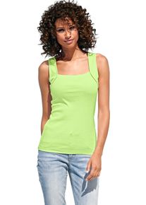 Heine Damen Shirttop, grün, Gr. 50, unifarben, 100% Baumwolle, Tops