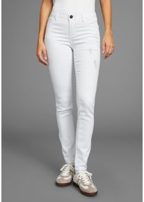 Arizona Damen Skinny-fit-Jeans "Ultra-Stretch", weiß, modisch, Gr. 34, Denim/Jeans, Obermaterial: 65% Baumwolle, 33% Polyester, 2% Elasthan, Jeans,