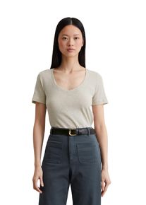 Marc O'Polo MARC O'POLO Damen T-Shirt "aus Organic Cotton Slub Jersey"silky stone, Basic, Gr. XL, unifarben, Obermaterial: 100% Baumwolle, Shirts