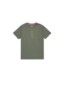 Herren T-Shirt "Alpha Industries Men - T-Shirts Alpha Puff Print T-Shirt", grün, Gr. XXL, Alpha Industries, Obermaterial: 100% Baumwolle, Shirts