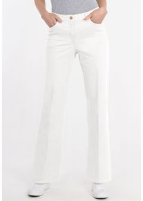 Recover Pants Damen 5-Pocket-Jeans "FLARED", weiß, casual, Gr. 36, unifarben, 89% Baumwolle;8% Polyester;3% Elasthan, Jeans, aus hochwertigem