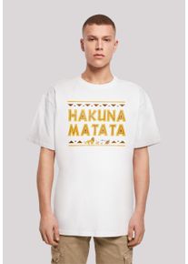 F4NT4STIC Herren T-Shirt "König der Löwen Film Hakuna Matata", weiß, casual, Gr. XS, Obermaterial: 100% Baumwolle, Shirts, Print