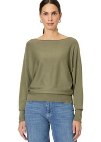 Zero Damen Strickpullover "Zero Strickpullover mit U-Boot Ausschnitt", grün, casual, Gr. 38, unifarben, Strick, Obermaterial: 80% Viskose, 20%