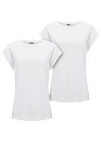 Urban Classics Herren T-Shirt "Urban Classics Pre-Pack Ladies Extended Shoulder Tee", weiß, casual, Gr. XXL, unifarben, 100% Baumwolle, Shirts
