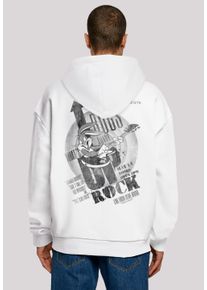 F4NT4STIC Herren Kapuzenpullover "Looney Tunes Bugs Bunny What's Up Rock", weiß, casual, Gr. L, Obermaterial: 100% Baumwolle, Pullover, Print