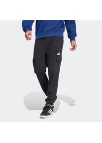 Herren Sporthose "M FELCZY C PANT", schwarz-weiß, sportlich, Gr. S, adidas Sportswear, Obermaterial: 70% Baumwolle, 30% Polyester, Hosen