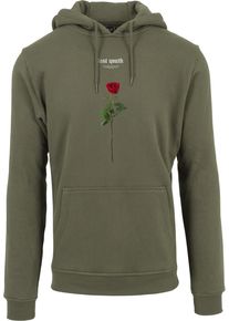 MisterTee Herren Sweatshirt "MisterTee Herren Lost Youth Rose Hoody", grün, Gr. XL, unifarben, 65% Baumwolle, 35% Polyester, Sweatshirts