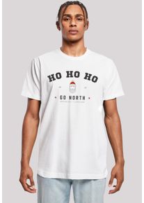 F4NT4STIC Herren T-Shirt "Ho Ho Ho Santa Claus Weihnachten", weiß, casual, Gr. XXL, Obermaterial: 100% Baumwolle, Shirts, Weihnachten, Geschenk, Logo