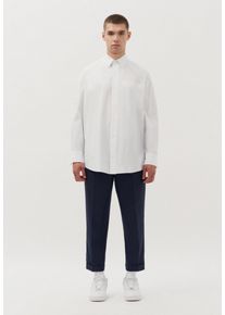 Herren Businesshemd "Studio", weiß, Gr. XL, STUDIO SEIDENSTICKER, gestreift, 100% Baumwolle, Hemden, Oversized Langarm Kentkragen Streifen