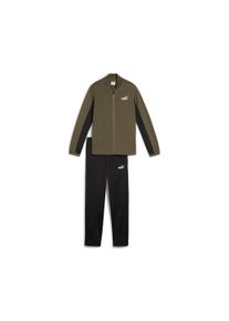 Puma Kinder Trainingsanzug "POLY BASEBALL SUIT B", grün, sportlich, Gr. 176, colorblocking, Trikot, Obermaterial: 100% Polyester, Sportanzüge