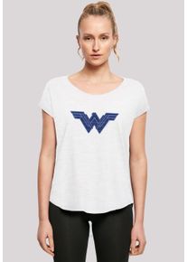 F4NT4STIC Damen T-Shirt "DC Comics Wonder Woman Pattern Fill Logo", weiß, casual, Gr. XL, Obermaterial: 100% Baumwolle, Shirts, Print
