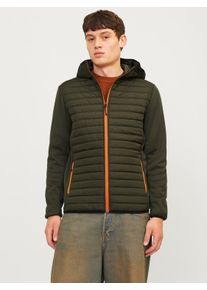 Jack & Jones JACK & JONES Herren Steppjacke "JJEMULTI QUILTED JACKET NOOS", grün, modisch, Gr. M, unifarben, Web, Obermaterial: 100% Polyester, Jacken