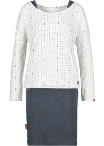 alife and kickin ALIFE & KICKIN Damen Blusenkleid "Damen SunnyAK", blau, Gr. XS, 65% Baumwolle 35% Polyester, Kleider