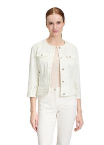 Betty Barclay Damen Jackenblazer "Betty Barclay Jeansjacke mit 3/4 Arm", weiß, modisch, Gr. 42, Obermaterial: 92% Baumwolle, 6% Elastomultiester, 2%
