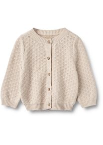 Wheat Mädchen Cardigan "Wheat Cardigan Strickjacke Magnella", weiß, Gr. 86, 100% Bio-Baumwolle, Strickjacken
