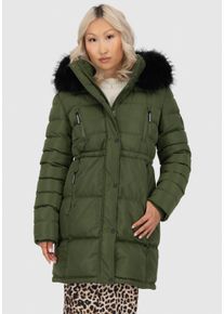 alife and kickin ALIFE & KICKIN Damen Steppmantel "MoonwalcAK A", grün, modisch, Gr. S, unifarben, Steppware, Obermaterial: 100% Polyester, Mäntel, winterlicher