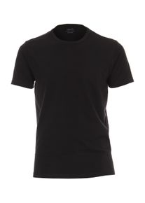 Venti Herren T-Shirt "Venti T-Shirt Doppelpack uni", schwarz, Gr. L, 95% Baumwolle, 5% Elasthan, Shirts