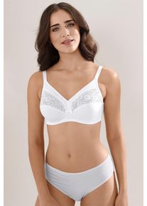 wäschepur WÄSCHEPUR Damen Bügelloser BH, Gr. 95, weiß, 70% Baumwolle, 25% Polyamid, 5% Elasthan, BHs
