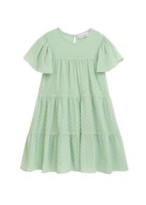 DANAMADE Mädchen Sommerkleid "DANAMADE Dresses DSERAPHINA", grün, Gr. 92, Oberstoff: 100% Polyester / Futter: 100% Baumwolle, Kleider