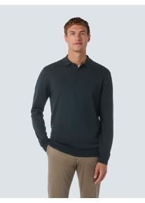 NO EXCESS Herren Rundhalspullover "NO EXCESS Langärmeliger Polo-Pullover", blau, Gr. M, 71% Viskose, 29% Nylon, Pullover