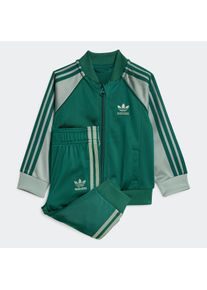 Kinder Trainingsanzug "SST TRACKSUIT", grün, sportlich, Gr. 80, adidas originals, Obermaterial: 100% Polyester, Sportanzüge