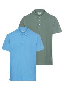 MAN'S WORLD MAN'S WORLD Herren Poloshirt, grün, Basic, Gr. XXL, unifarben, Piquu00e9, Obermaterial: 100% Baumwolle, Shirts, in tollen Farbkombinationen