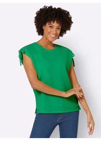 Casual Looks Damen Kurzarmshirt "Shirt", grün, Gr. 36, unifarben, 99% Polyester, 1% Elasthan, Shirts