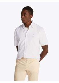 Tommy Hilfiger Herren Kurzarmhemd "PERFORMANCE KNIT SOLID SS SHIRT", weiß, casual, Gr. XL, Web, Obermaterial: 70% Baumwolle, 30% Polyester, Hemden