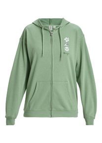 Roxy Damen Hoodie "Surf Stoked", grün, Gr. XL, 60% Baumwolle, 40% Polyester, Sweatshirts