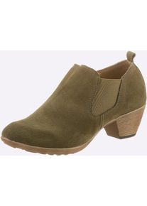 Andrea Conti Damen Cowboy Stiefelette, Gr. 38, grün, Veloursleder, Leder, modisch, Schuhe