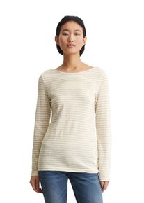 Marc O'Polo MARC O'POLO Damen Langarmshirt "aus Organic Cotton"multi, off, weiß, Basic, Gr. M, gestreift, Obermaterial: 100% Baumwolle, Shirts
