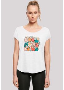 F4NT4STIC Damen T-Shirt "Muttertag Cool Moms Club Retro Blumen", weiß, casual, Gr. XXL, Obermaterial: 100% Baumwolle, Shirts, Premium Qualität