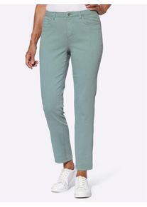 Classic Basics Damen Bequeme Jeans, grün, Gr. 40, unifarben, 98% Baumwolle, 2% Elasthan, Jeans
