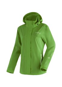 Maier Sports Damen Outdoorjacke "Metor rec W", grün, Gr. 38, 100% Polyester, Jacken, Damen Regenjacke wasserdicht mit Kapuze, 2 Taschen außen,