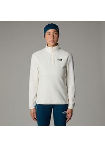 The North Face Damen Fleeceshirt "101 GLACIER FLEECE 1/4 ZIP - EU", weiß, sportlich, Gr. XL, Fleece, Obermaterial: 100% Polyester, Shirts