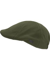 Chillouts Damen Schiebermütze "Sivas Hat", grün, klassisch,casual, Gr. L, gestreift, Kunstfaser, Mützen, mit eleganter Struktur & angenehmem Sitz