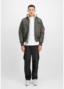 Herren Bomberjacke "Alpha Industries Men - Bomber Jackets MA-1 D-Tec", grau, Gr. XS, Alpha Industries, Obermaterial: 100% Nylon, Futter: 100% Nylon,