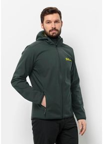 Jack Wolfskin Herren Softshelljacke "BORNBERG HOODY M", grün, Gr. XXXL, Obermaterial: 100% Polyester, Jacken