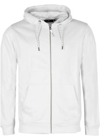 INDICODE Herren Kapuzensweatjacke "INPonto", weiß, modisch, Gr. S, unifarben, Sweatware, Obermaterial: 60% Baumwolle, 40% Polyester, Sweatjacken