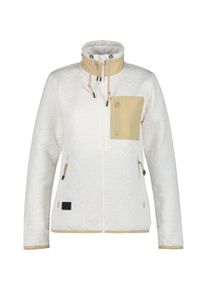 Icepeak Damen Strickfleecejacke "D STRICKFLEECEJACKE AMENIA", weiß, sportlich, Gr. L, Obermaterial: 97% Polyester, 3% Elasthan, Jacken