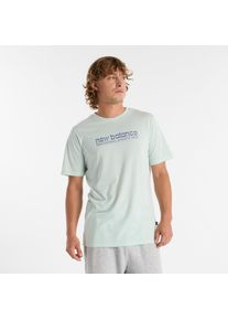 New Balance Herren Laufshirt "Heathertech Athletic Gear T-Shirt"clay ash (31, sportlich, Gr. XL, Obermaterial: 65% Polyester, 35% Baumwolle, Shirts