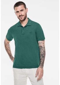 Street One MEN Herren Poloshirt, grün, casual, Gr. M, unifarben, Web, 100% Baumwolle, Shirts, aus reiner Baumwolle