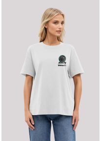F4NT4STIC Damen T-Shirt "Smiley Originals The Happy Collective Streetwear", weiß, casual, Gr. L, Obermaterial: 100% Baumwolle, Shirts, Premium