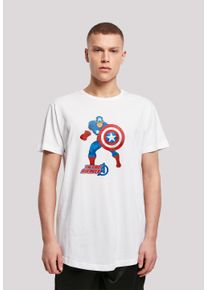 F4NT4STIC Herren T-Shirt "Captain America The First Avenger", weiß, casual, Gr. XL, Obermaterial: 100% Baumwolle, Shirts, Print